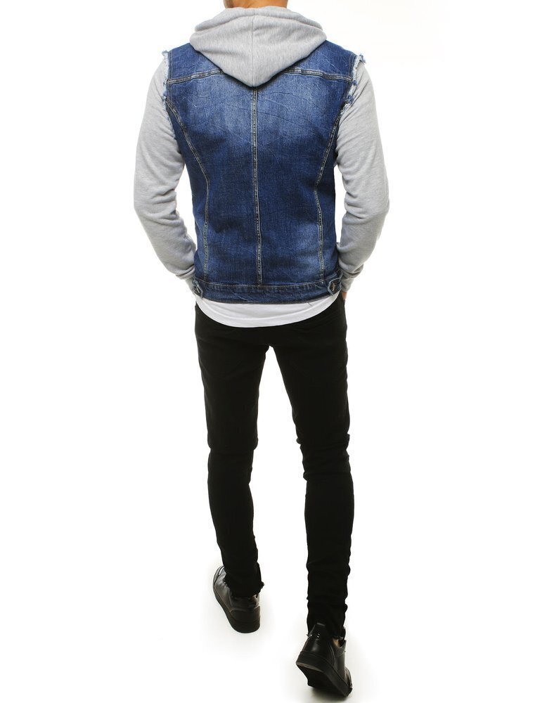 Vīriešu džinsu jaka ar kapuci "Ketan" TX3293-44193-XXL цена и информация | Vīriešu virsjakas | 220.lv