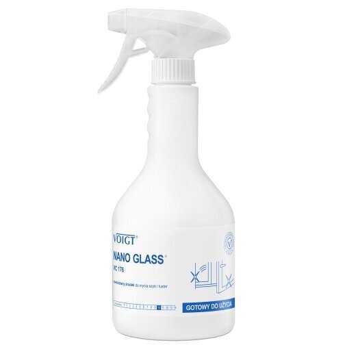 NANO GLASS stikla tīrīšanas līdzeklis 0,6L цена и информация | Tīrīšanas līdzekļi | 220.lv