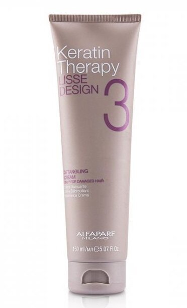 Matu krēms ar keratīnu Alfaparf Milano Smooth Design Keratin Therapy Detangling Cream, 150 ml cena un informācija | Matu kondicionieri, balzāmi | 220.lv