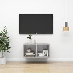 vidaXL Pie sienas montējams TV skapis, betons, 37x37x72 cm, MDP cena un informācija | TV galdiņi | 220.lv