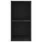 vidaXL Sienas TV skapis, īpaši melns, 37x37x72 cm, MDP цена и информация | TV galdiņi | 220.lv