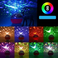 Star Master 360 bērnu rotējošā nakts gaisma цена и информация | Детские светильники | 220.lv