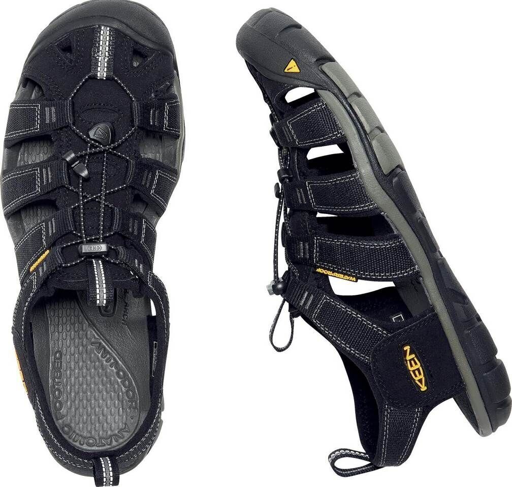Sandales vīriešiem Keen Clearwater CNX, melnas cena un informācija | Vīriešu iešļūcenes, čības, sandales | 220.lv