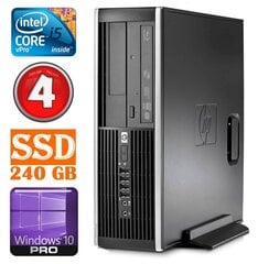 HP 8100 Elite SFF i5-650 4GB 240SSD DVD WIN10Pro [atjaunots] cena un informācija | Stacionārie datori | 220.lv