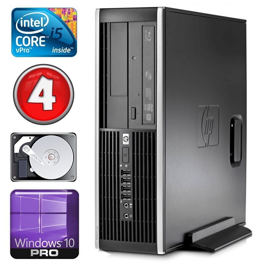 HP 8100 Elite SFF i5-650 4GB 250GB DVD WIN10Pro [atjaunots] cena un informācija | Stacionārie datori | 220.lv