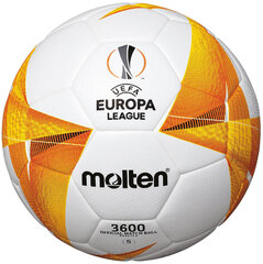 Футбольный мяч MOLTEN F5U3600-G0 UEFA Europa League replica PU 5 size цена и информация | Футбольные мячи | 220.lv