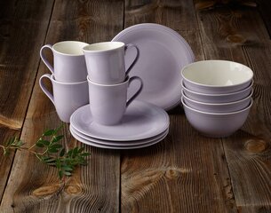 Villeroy & Boch 12-daļīgs brokastu komplekts Like Color Loop, violets cena un informācija | Trauki, šķīvji, pusdienu servīzes | 220.lv