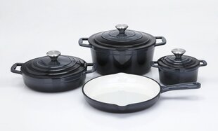 CS комплект из 7 чугунных форм для духовки Xanten, черный цена и информация | Кастрюли, скороварки | 220.lv