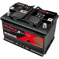 MOLL X-Tra Charge 75AH 720A 12V аккумулятор цена и информация | Аккумуляторы | 220.lv