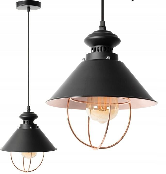 Piekaramā lampa Linz, Black цена и информация | Piekaramās lampas | 220.lv