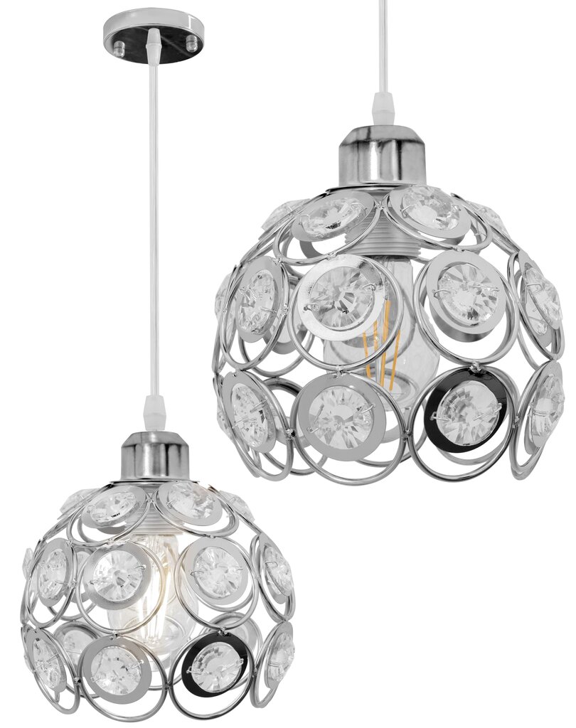 Piekaramā lampa Crystal Ball, Silver cena un informācija | Piekaramās lampas | 220.lv
