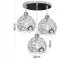 Piekaramā lampa Crystal Ball 3, Black cena un informācija | Piekaramās lampas | 220.lv