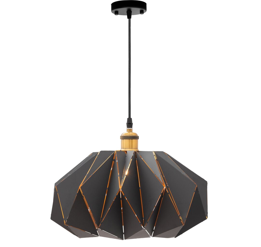 Piekaramā lampa Origami, 35 cm, Black cena un informācija | Piekaramās lampas | 220.lv