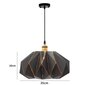 Piekaramā lampa Origami, 35 cm, Black cena un informācija | Piekaramās lampas | 220.lv