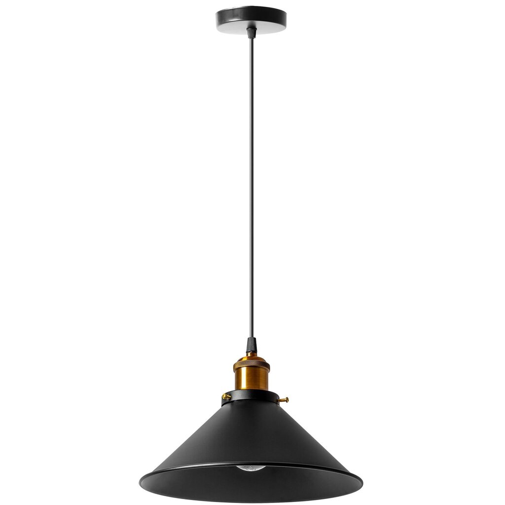 Griestu lampa Porto, Black cena un informācija | Lustras | 220.lv
