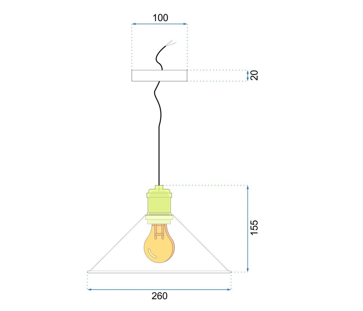 Griestu lampa Porto, Black cena un informācija | Lustras | 220.lv