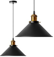 Griestu lampa Porto, Black cena un informācija | Lustras | 220.lv