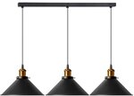 Piekaramā lampa Porto 3CP, Black