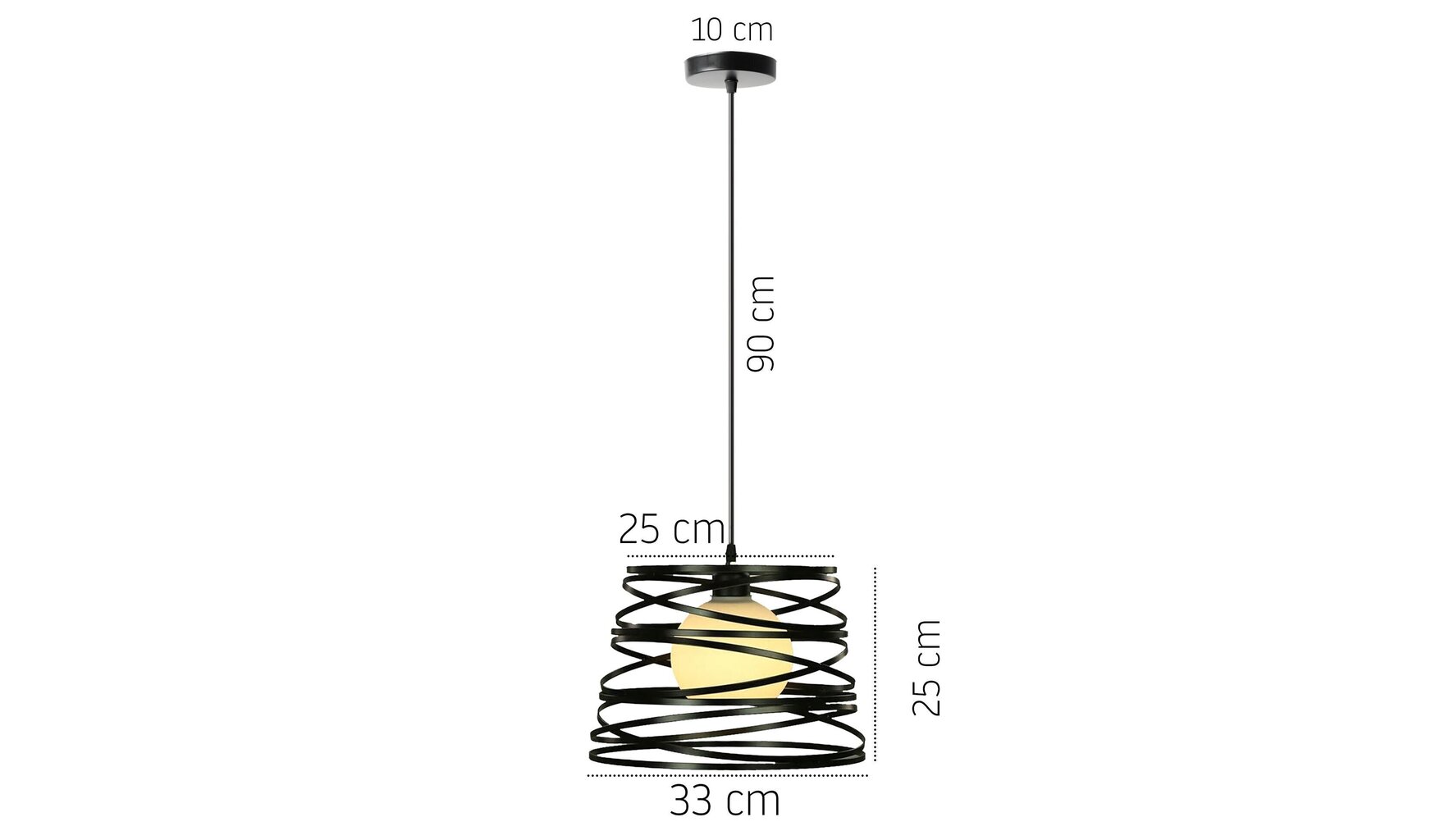 Piekaramā lampa Loft Ribbon cena un informācija | Piekaramās lampas | 220.lv