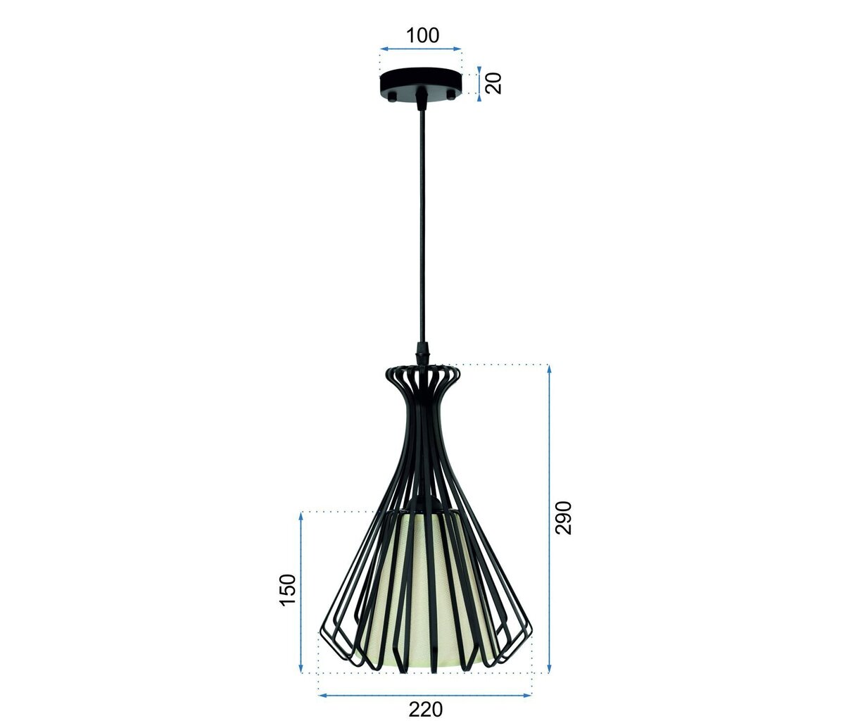 Piekaramā lampa Loft Elegance цена и информация | Piekaramās lampas | 220.lv