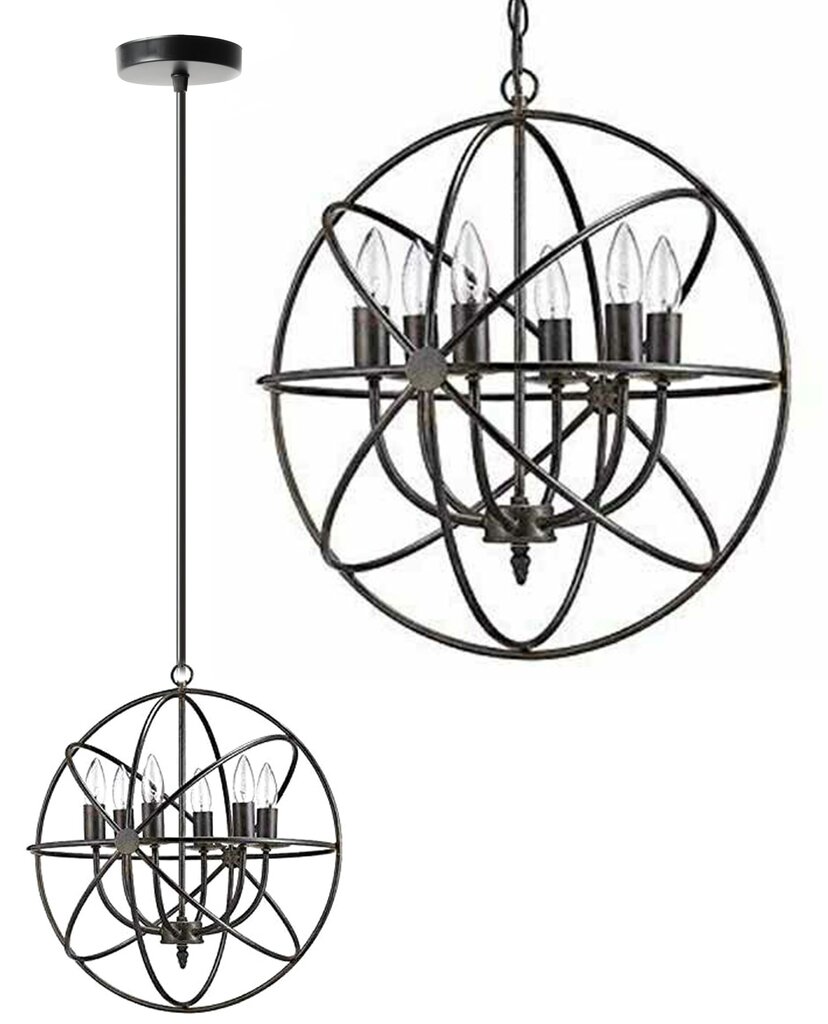 Piekaramā lampa Vintage Sphere cena un informācija | Lustras | 220.lv