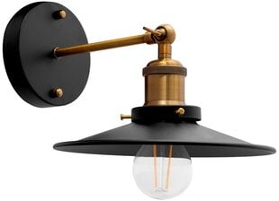 Sienas lampa Porto, Black цена и информация | Настенные светильники | 220.lv