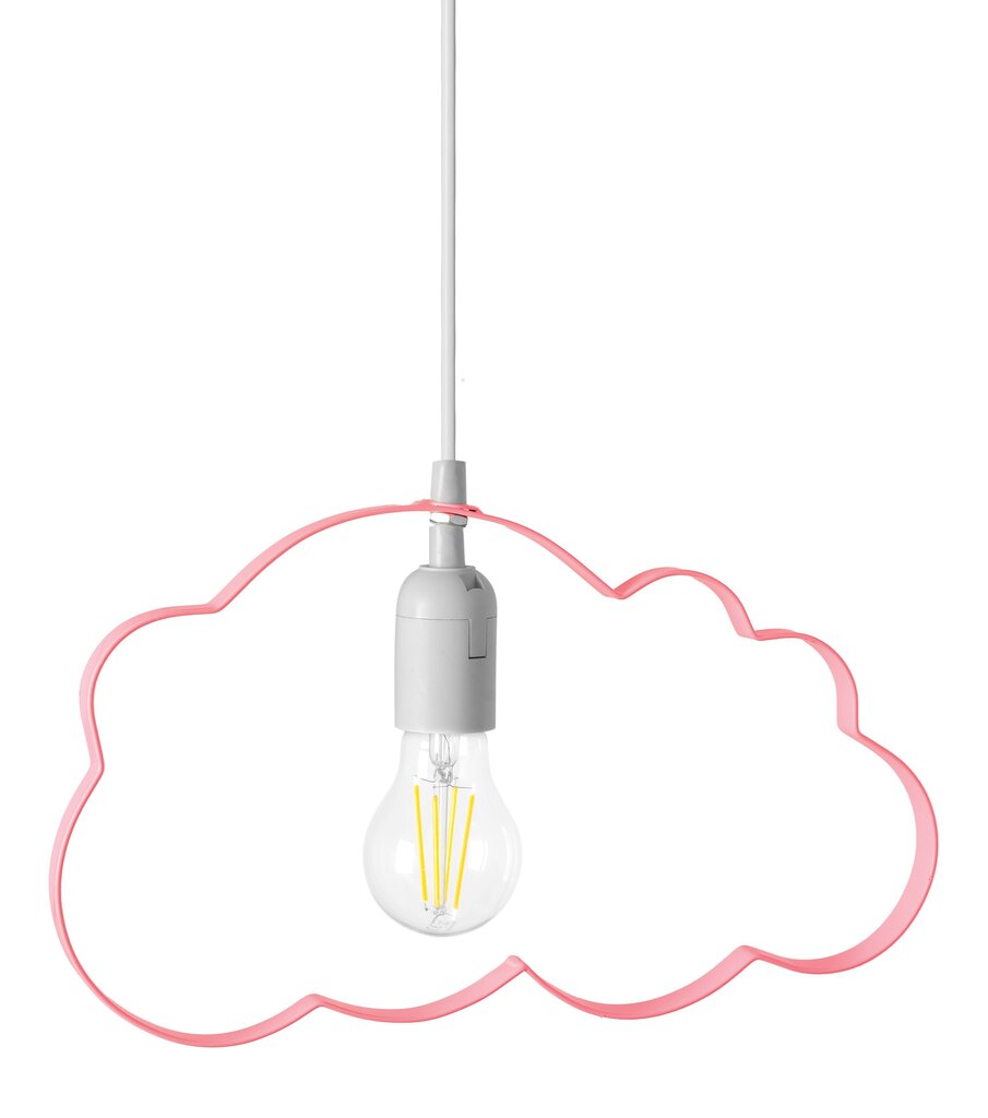 Bērnu piekaramā lampa Cloud, Pink cena un informācija | Lampas bērnu istabai | 220.lv