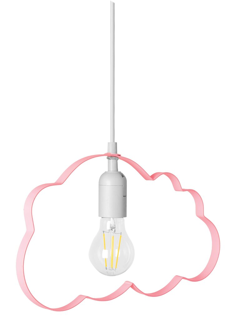 Bērnu piekaramā lampa Cloud, Pink cena un informācija | Lampas bērnu istabai | 220.lv