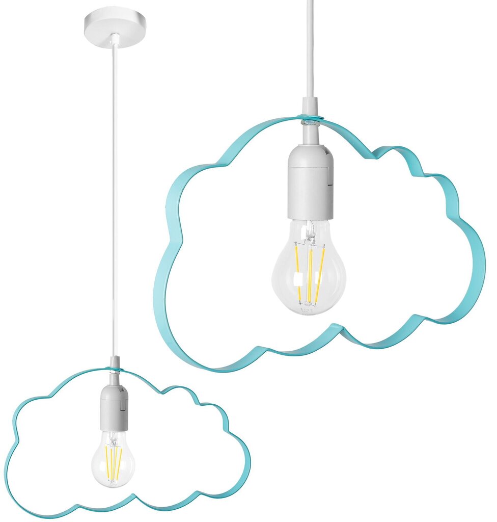 Bērnu piekaramā lampa Cloud, Blue cena un informācija | Lampas bērnu istabai | 220.lv