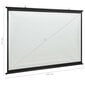 vidaXL projekcijas ekrāns, 47", 1:1 цена и информация | Ekrāni projektoriem | 220.lv