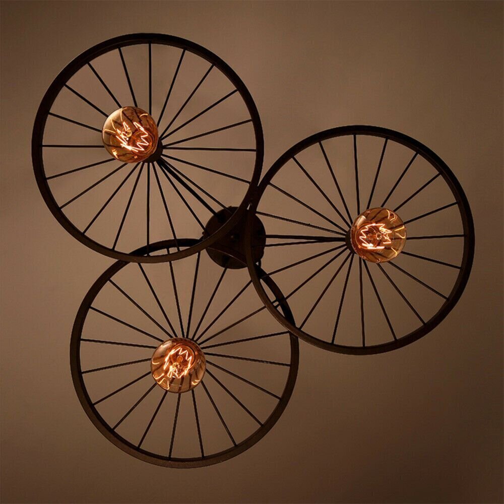 Piekaramā lampa Retro Wheel 3 cena un informācija | Lustras | 220.lv