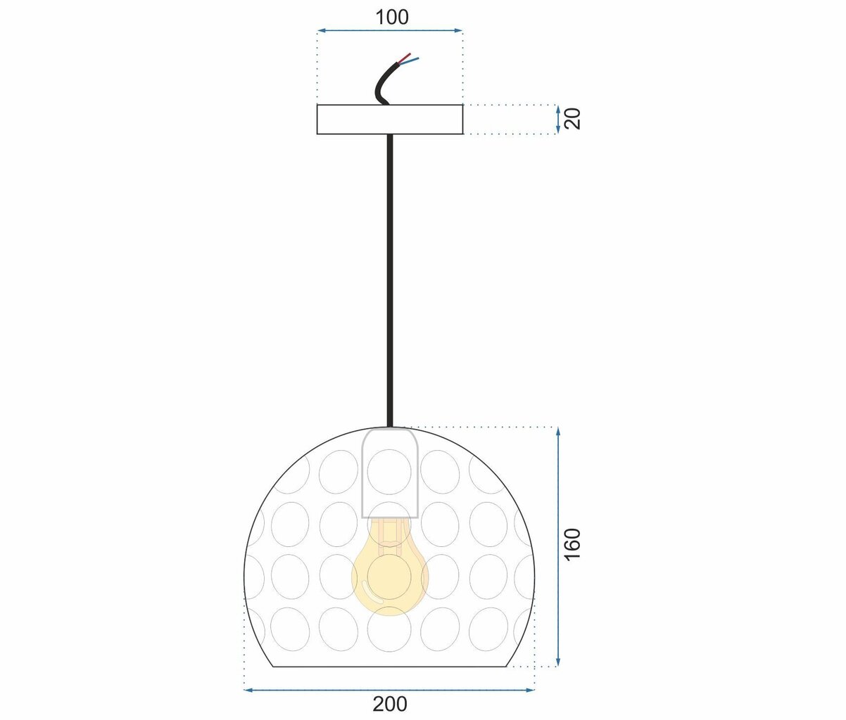 Piekaramā lampa Mirror A, Gold цена и информация | Piekaramās lampas | 220.lv