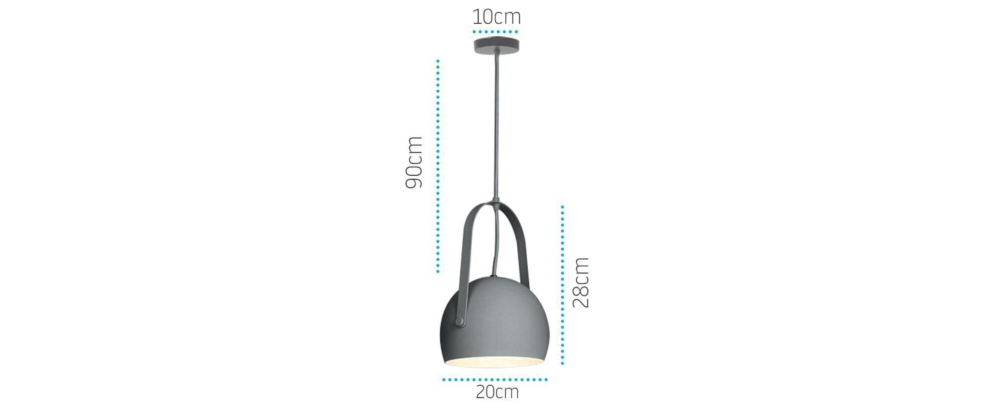 Piekaramā lampa Nordic Style, Grey cena un informācija | Lustras | 220.lv