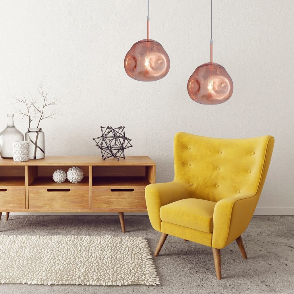 Piekaramā lampa Lava Ball, rose gold cena un informācija | Lustras | 220.lv