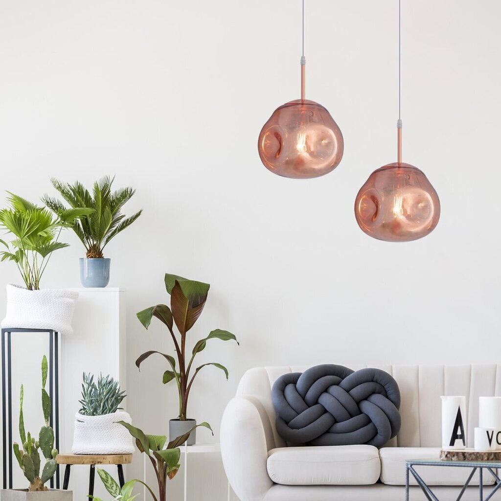 Piekaramā lampa Lava Ball, rose gold cena un informācija | Lustras | 220.lv