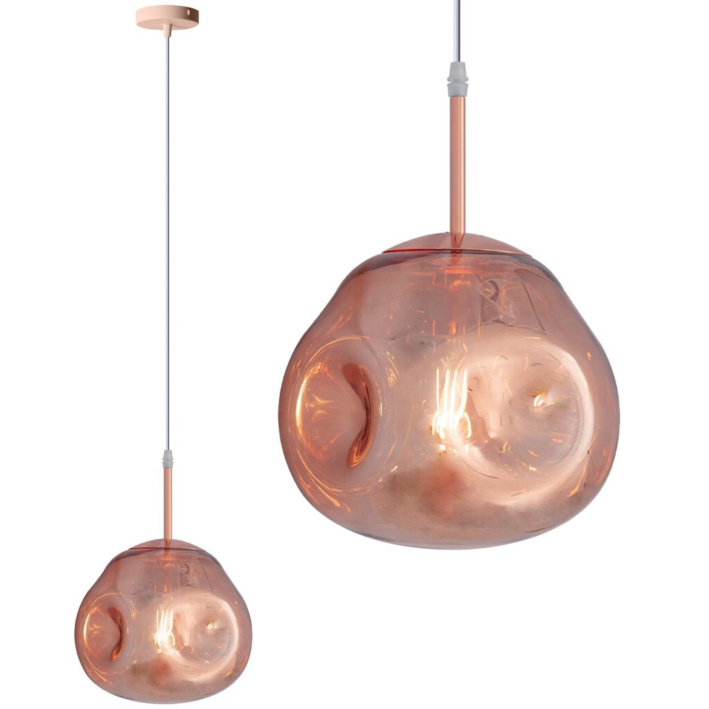 Piekaramā lampa Lava Ball, rose gold cena un informācija | Lustras | 220.lv