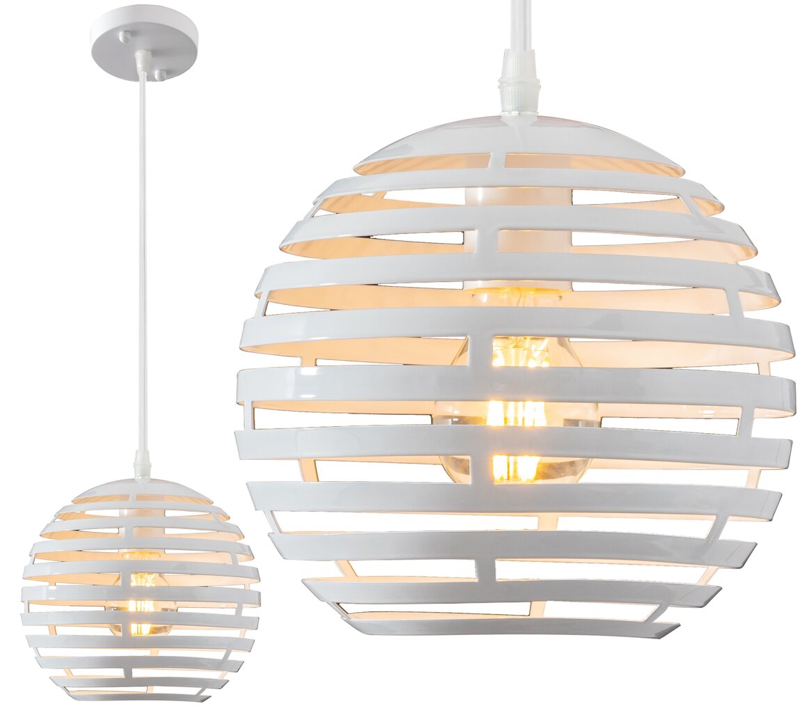 Piekaramā lampa Globe, White cena un informācija | Lustras | 220.lv