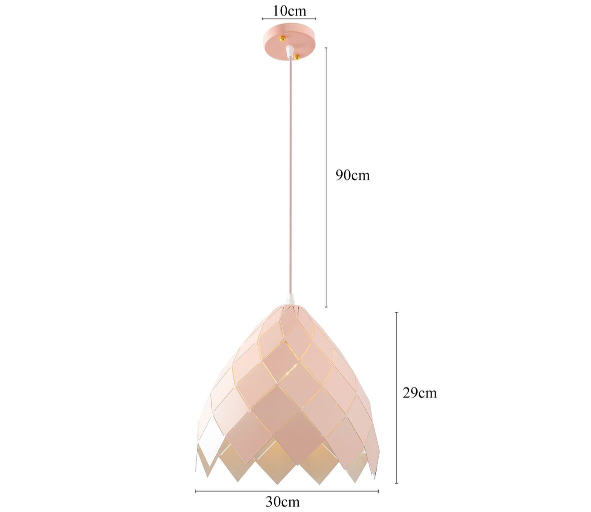 Piekaramā lampa CrissCross, Pink cena un informācija | Piekaramās lampas | 220.lv