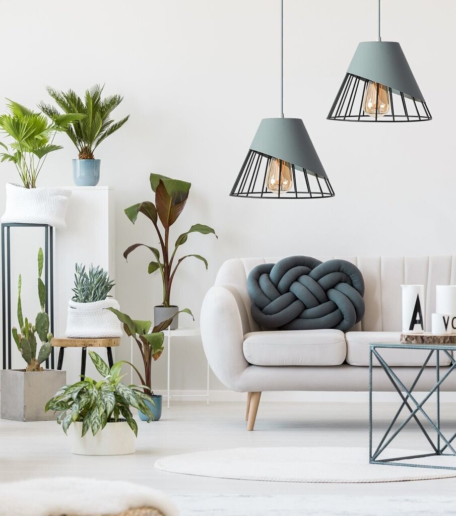 Piekaramā lampa Scandinavian B, Grey cena un informācija | Lustras | 220.lv