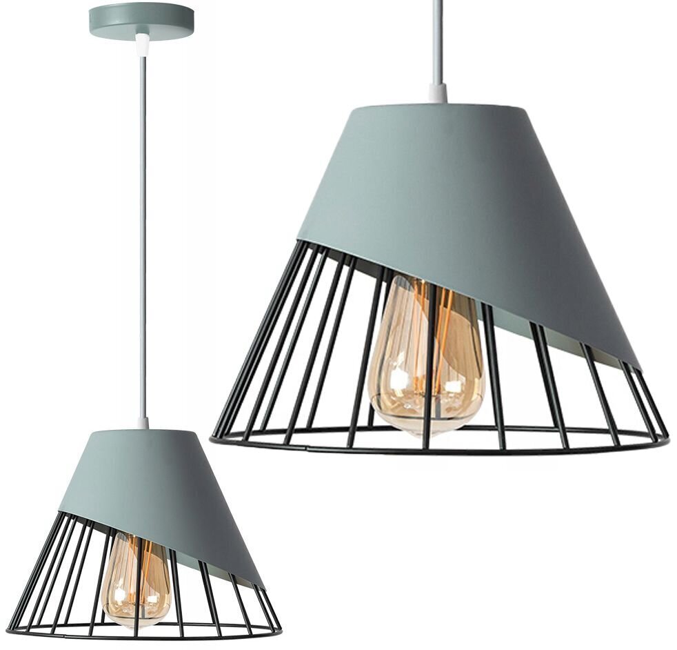 Piekaramā lampa Scandinavian B, Grey cena un informācija | Lustras | 220.lv