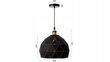 Piekaramā lampa Mosaic B, Black cena un informācija | Lustras | 220.lv