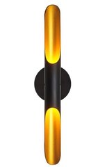 Sienas lampa Tube, 60 cm, black/gold cena un informācija | Sienas lampas | 220.lv