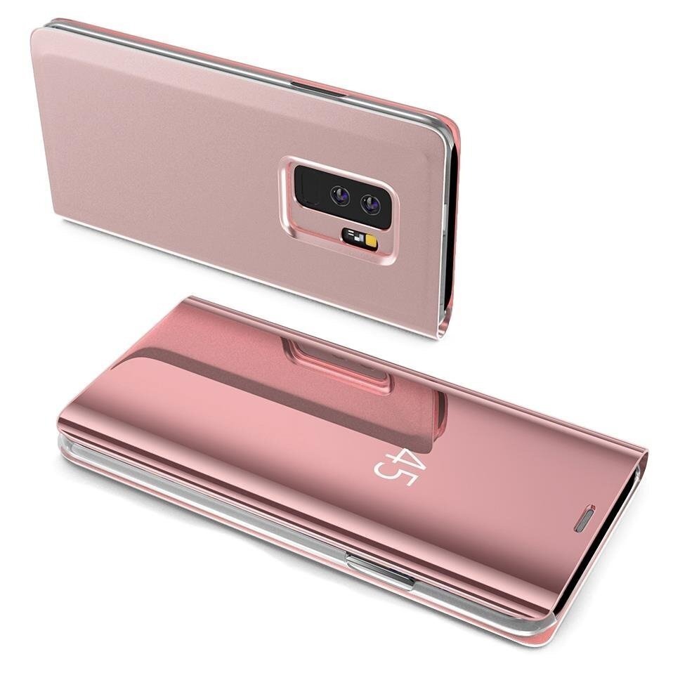 Mocco Clear View Cover Case For Samsung Galaxy A42 5G Pink cena un informācija | Telefonu vāciņi, maciņi | 220.lv