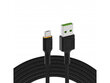 Green Cell kabeļa stars USB -A - MicroUSB Orange LED 200 cm ar atbalstu Ultra Charge QC3.0 Ātra uzlāde цена и информация | Savienotājkabeļi | 220.lv