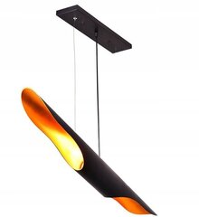 Piekaramā lampa Tube, 60 cm, black/gold цена и информация | Люстры | 220.lv