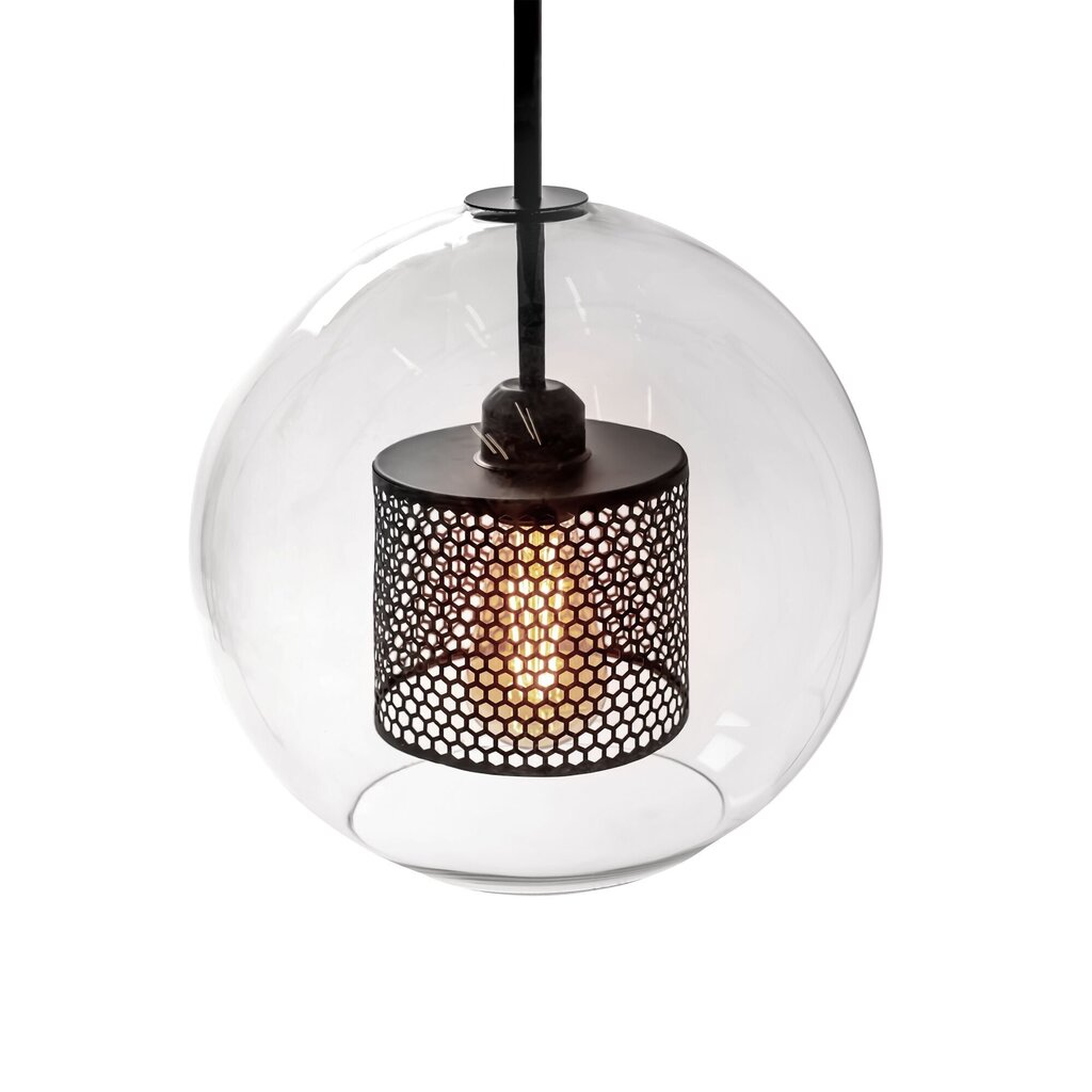 Piekaramā lampa Aura, 20 cm, Black cena un informācija | Lustras | 220.lv