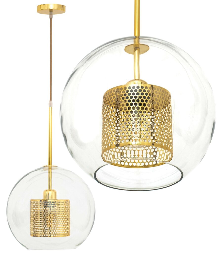 Piekaramā lampa Aura, 25 cm, Gold цена и информация | Piekaramās lampas | 220.lv