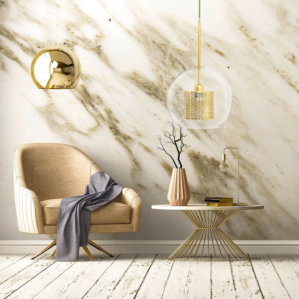 Piekaramā lampa Aura, 30 cm, Gold cena un informācija | Lustras | 220.lv