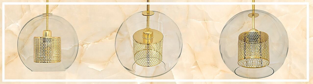 Piekaramā lampa Aura, 30 cm, Gold cena un informācija | Lustras | 220.lv