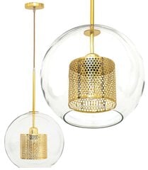 Piekaramā lampa Aura, 30 cm, Gold cena un informācija | Lustras | 220.lv